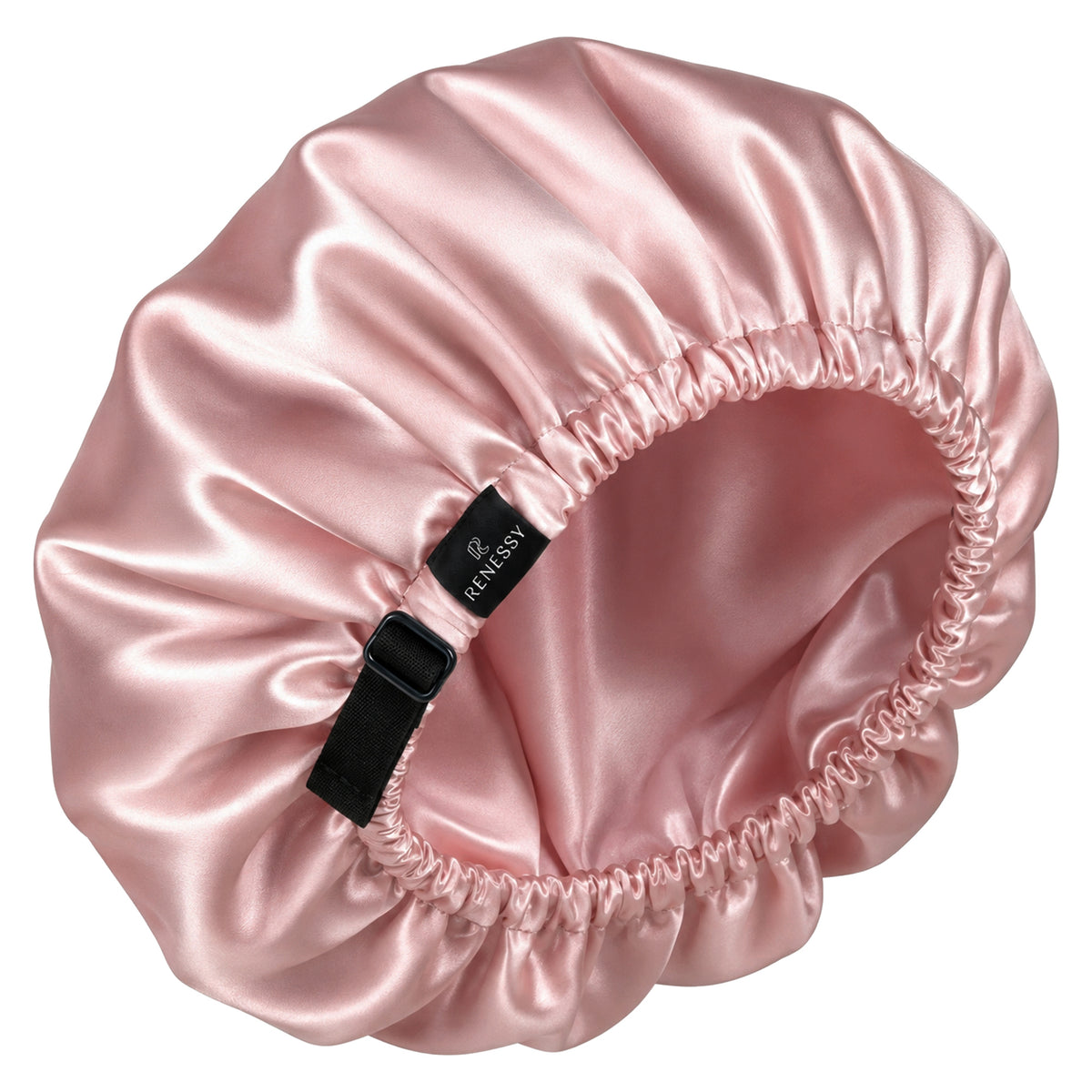 RENESSY Organic Silk Bonnet for Sleeping, 100% Mulberry Silk, 22 Momme – Dusty Pink